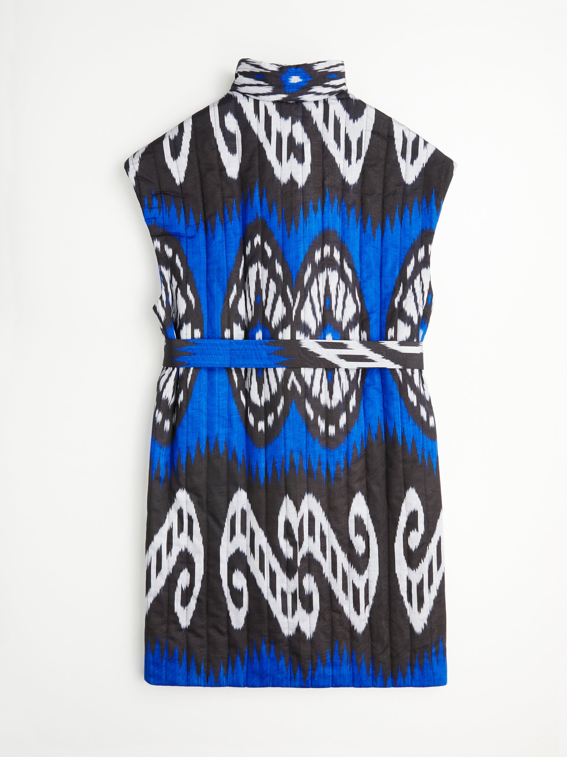 quilted-silk-handwoven-coat-blue-ethical fashion-environment