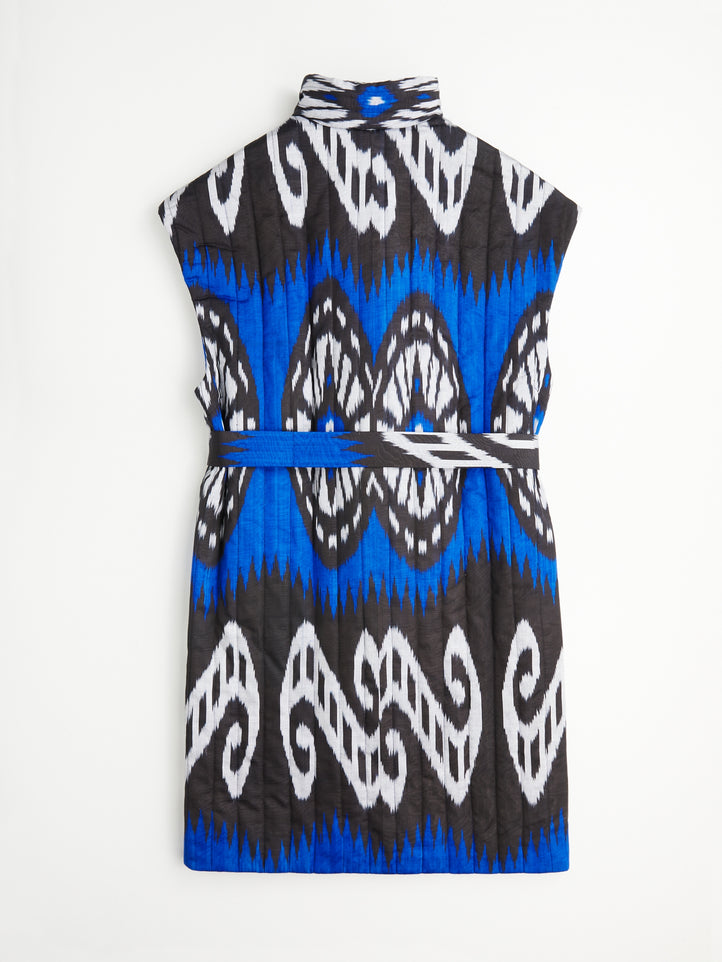 quilted-silk-handwoven-coat-blue-ethical fashion-environment